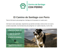 Tablet Screenshot of caminodesantiagoconperro.com